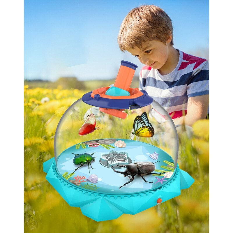 Insect Observatie Doos Plastic Transparant Draagbare Vat Kleine Vis Tank Insect Jar Voor Kinderen Educatief Science