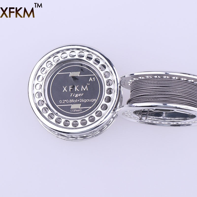 XFKM NI80/A1/316 5 m/rotolo alieno fuso Clapton per RDA RBA atomizzatore ricostruibile fili di riscaldamento strumento bobina alieno Clapton filo di riscaldamento: tiger-A1