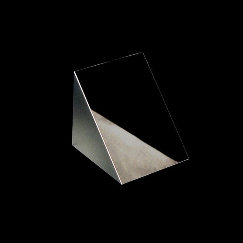 Isosceles Right Angle Prism 40x40x40mm Optical Glass Visual Image Measurement Total Reflection Triangular Prism Physical Optics