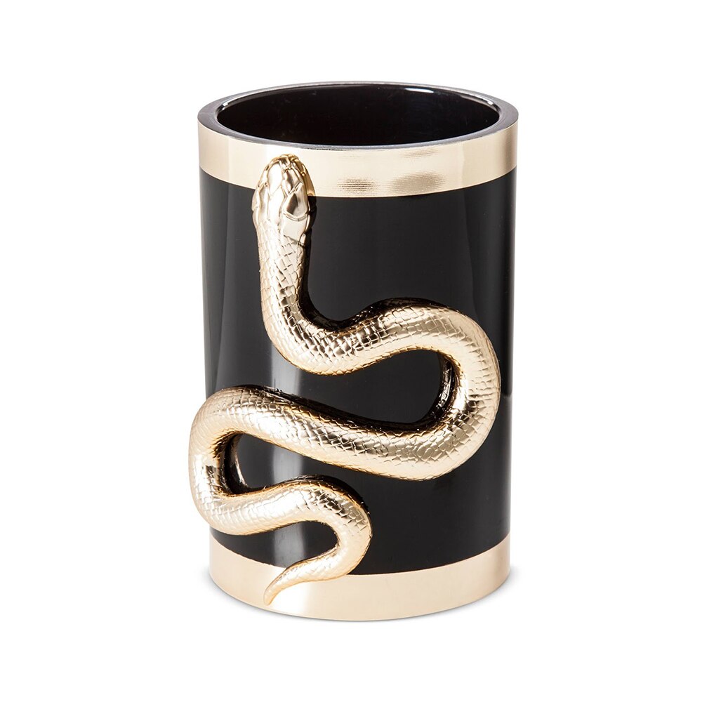 Luxe 10 -delige set make-upkwasten in goud en zilver, koffer, cosmetica, make-uptool, make-upkwastenemmer, opbergdoos