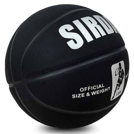 Zacht Microfiber Basketbal Maat 7 Slijtvaste Anti-Slip, anti-Wrijving Outdoor & Indoor Professionele Basketbal Bal: Black
