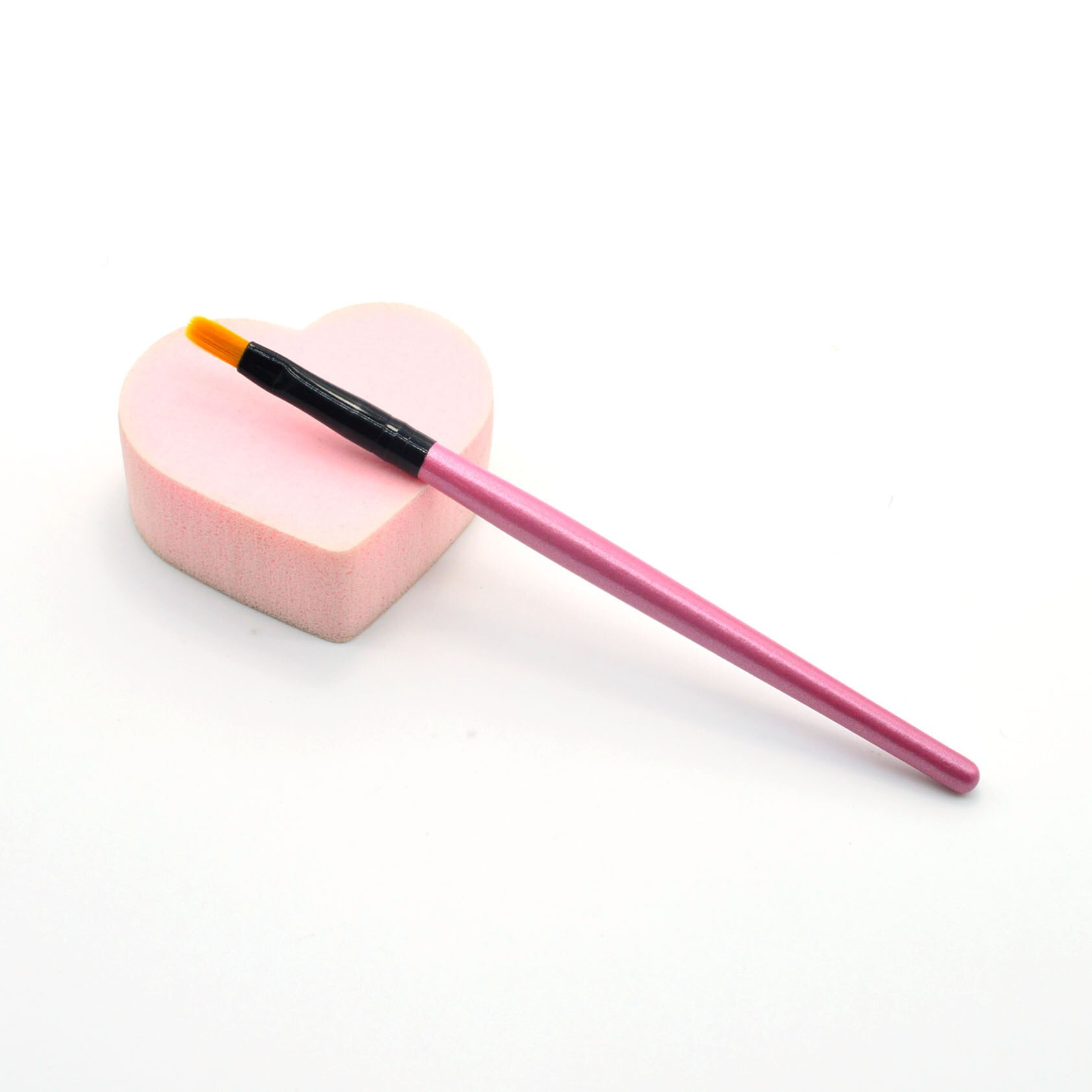1 stk læbe børste makeup legetøj børn pige makeup blød børste legetøj sæt børste skygge skønhed kosmetik: Grøn