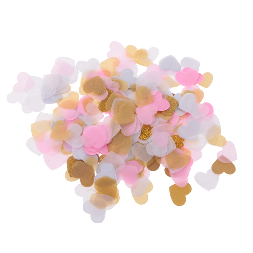1400Pcs Heart Shape Confetti Tissue Paper Wedding Party Decor Biodegradable