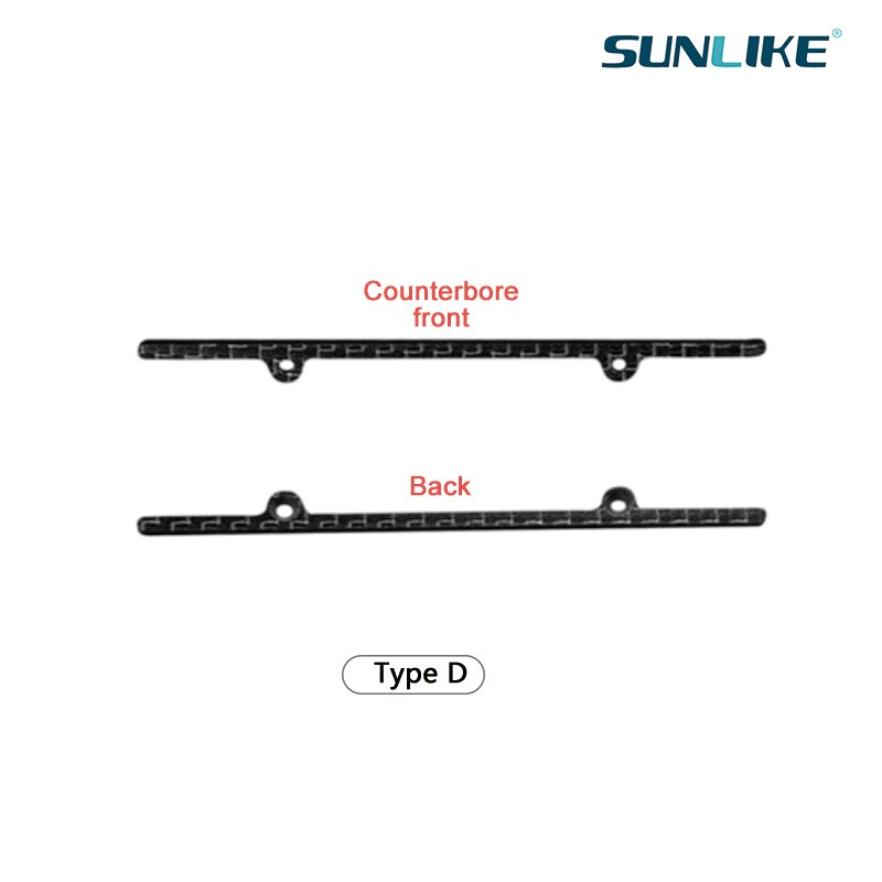 5 stücke Selbst-made 4WD leichte anti-hängen bar 1,5mm HG chassis anti-hängen carbon faser senker: D style