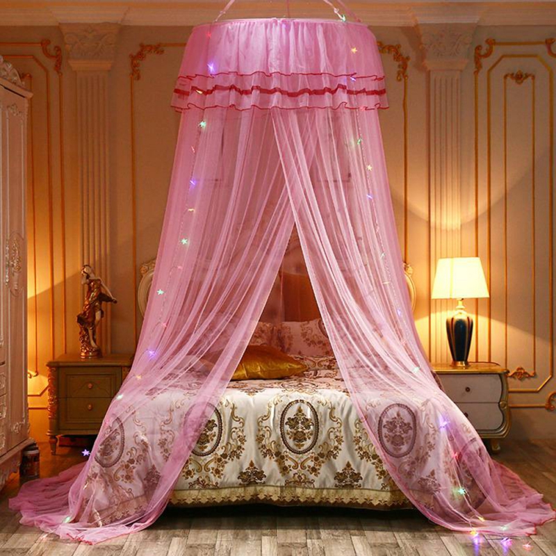 Dreamy Princess Bed hanging Dome Mosquito Net Universal balbassino tenda da campeggio insetto tenda letto bi-troncatura rete per bambini casa
