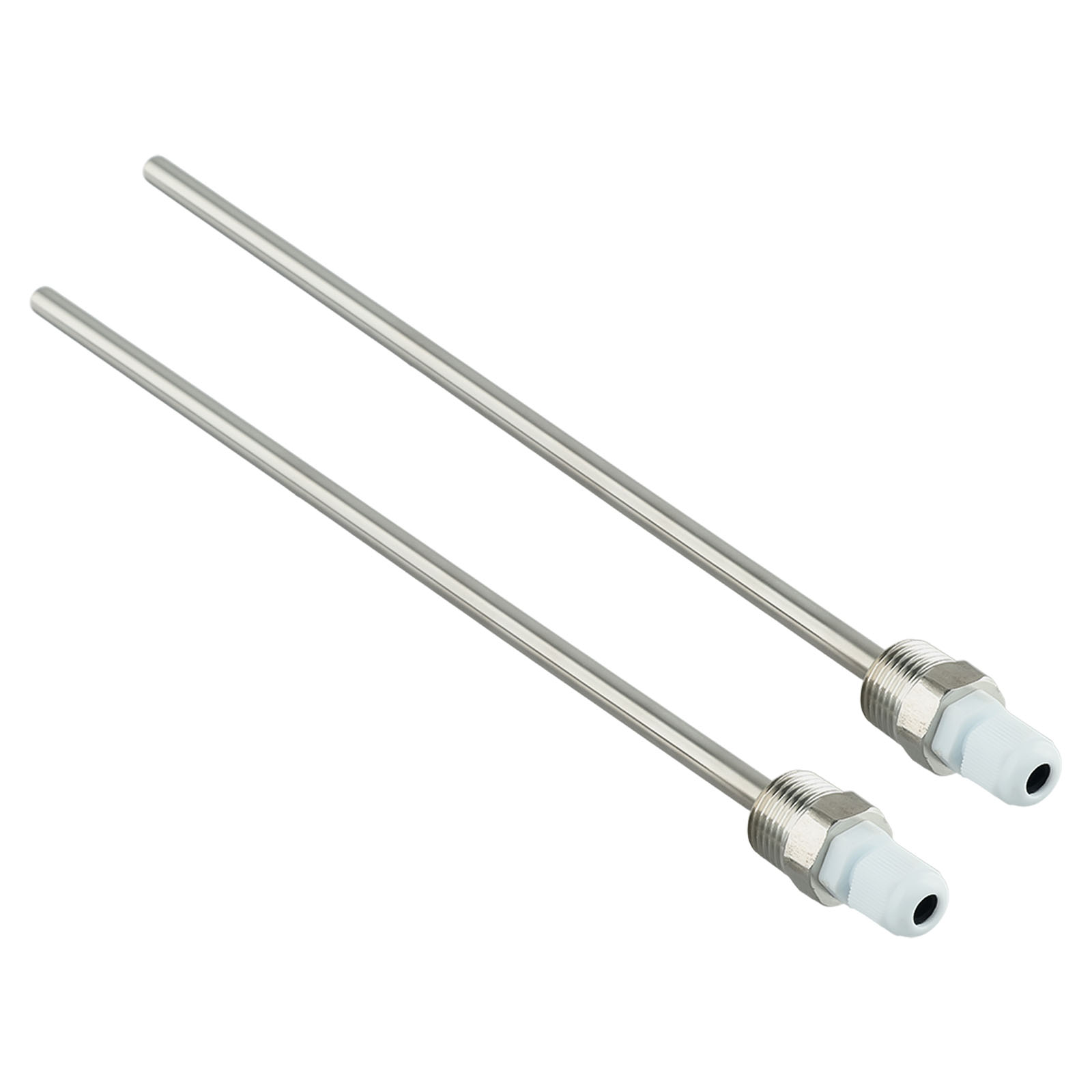 2 unidades de termopozo de acero inoxidable de 30-300 mm con rosca G de 1/2 pulgada máx. Presión PN40 para bolsillo de manga de inmersión del sensor de temperatura: Azul