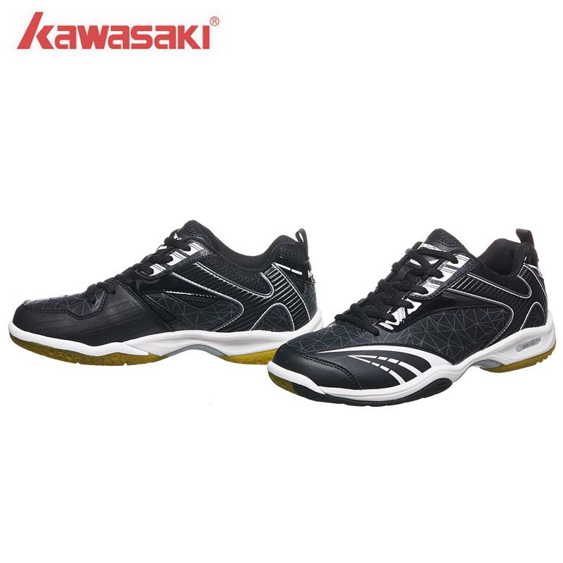 Nowe trampki Kawasaki profesjonalne buty do badmintona Indoor Court obuwie sportowe czarne antypoślizgowe lekkie buty sportowe