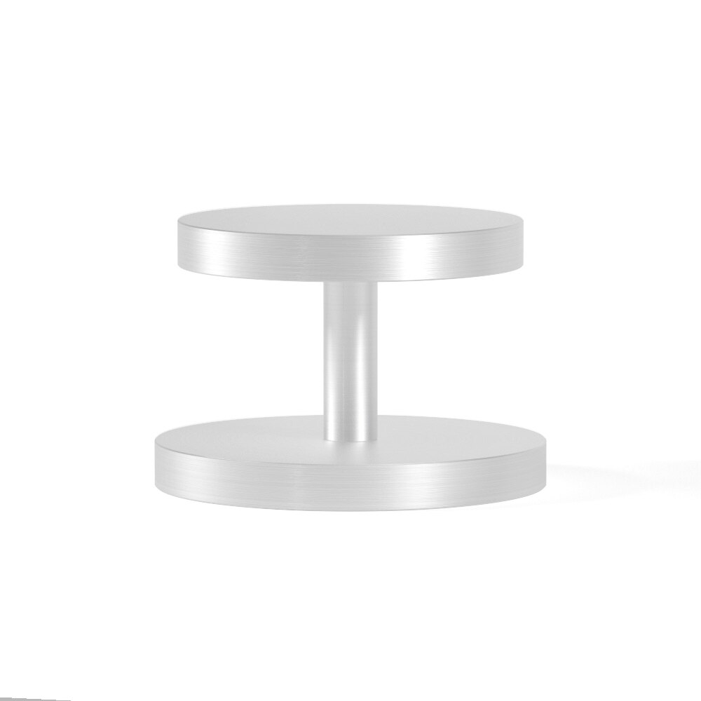51/58mm Double Flat Base Coffee Tamper Heave Aluminum Mirror-Polished Coffee Bean Power Press Barista Espresso Coffee Maker Tool: Silver