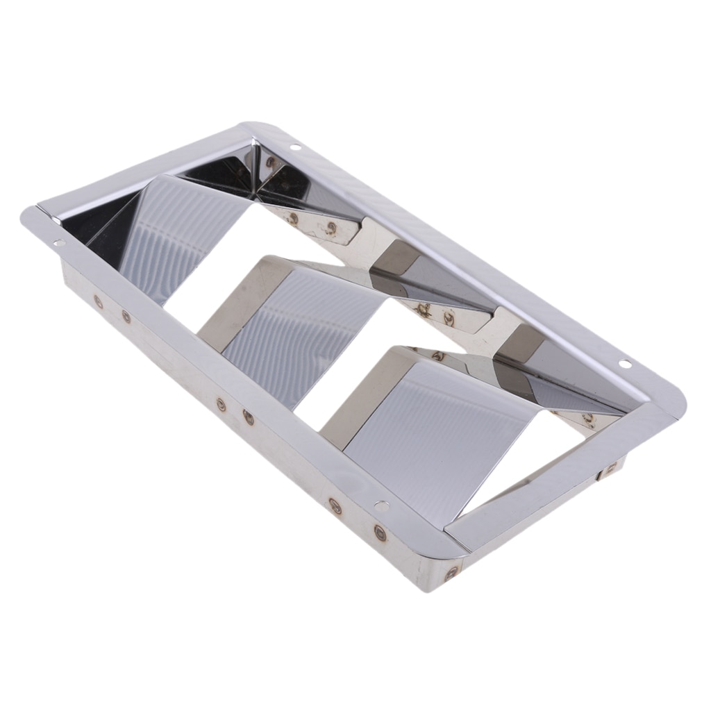 4 Pack Boat Marine Stainless Steel Louvered Vent - 3 Louver - 209 x 110 x 30mm/8-1/4 X 4-3/8 inch