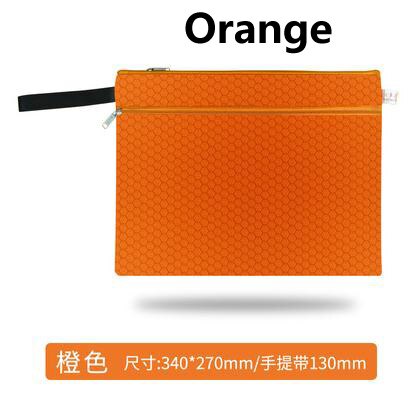 A4 Canvas File Folder Bag Men Portable Office Supplies Organizer Bags Double Layer Portable School Document Supplies: 3