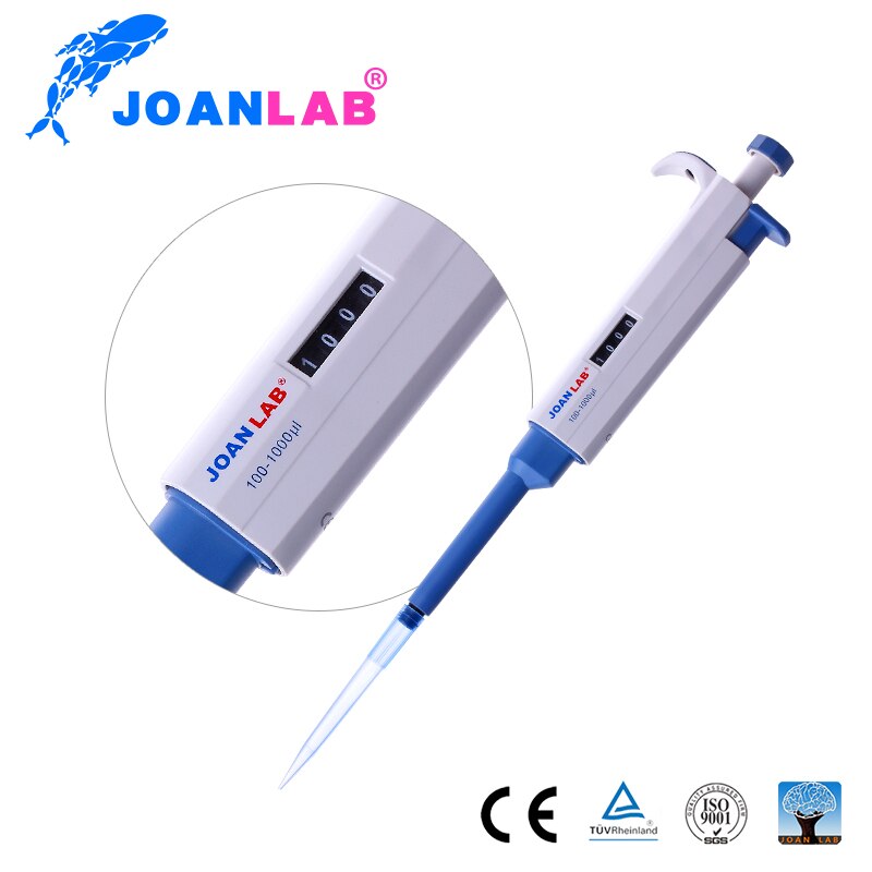 JOANLAB Pipettor Single-channel Adjustable Volume Mechanical Pipette-TopPette lab Pipettor Pipet 20-200ul/100-1000ul Free Tips