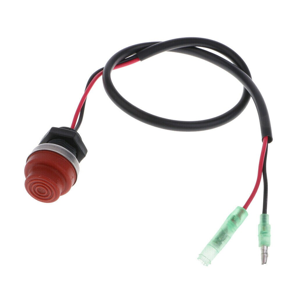 Tether Outboard Engine Motorcycle Kill Stop Switch Cut Off Boat Dirt Push Button Boat Marine Yacht Engine Start Stop Switch