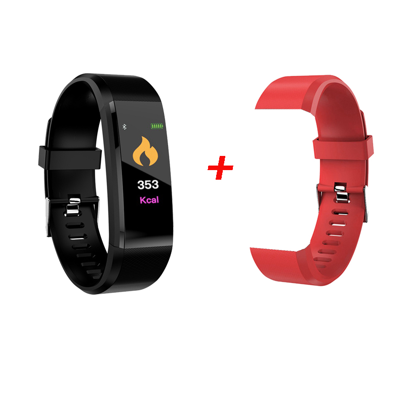 B1 Kleur Screen Smart Armband Sport Stappenteller Horloge Fitness Running Walking Tracker Hartslag Smart Band Bandjes: C