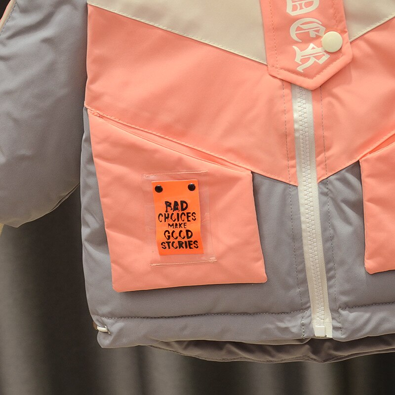 IENENS Boys Jacket Winter Coats Warm Cotton-padded Clothes Outwear 2-5 Y Child Thick Long Jacket Kids Hooded Snowsuit Overcoat