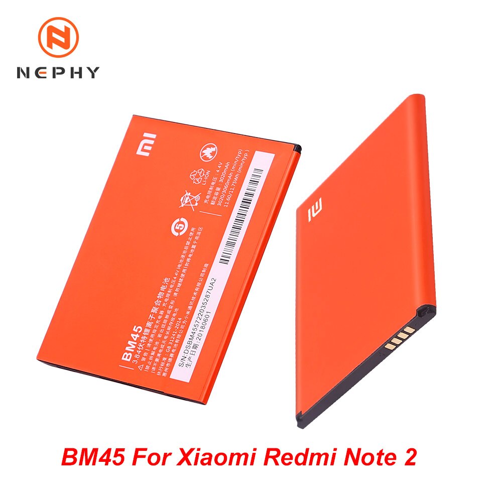 Nephy de la batería del teléfono BM45 BM46 BM47 BN41 BN43 para Xiaomi Redmi 3S 3S 3X 4X nota 2 3 Pro 4 4X Note2 Note3 Note4 reemplazar herramientas libres: BM45