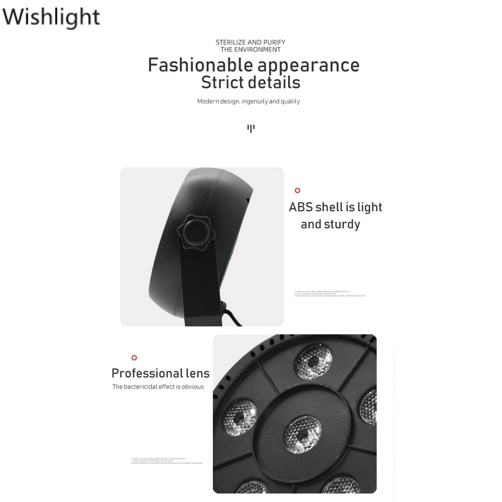 Disinfection UV Lamp LED Ultraviolet Sterilization Germicidal Bacterial Disinfect Light Ozone Light Home BedRoom Lamp