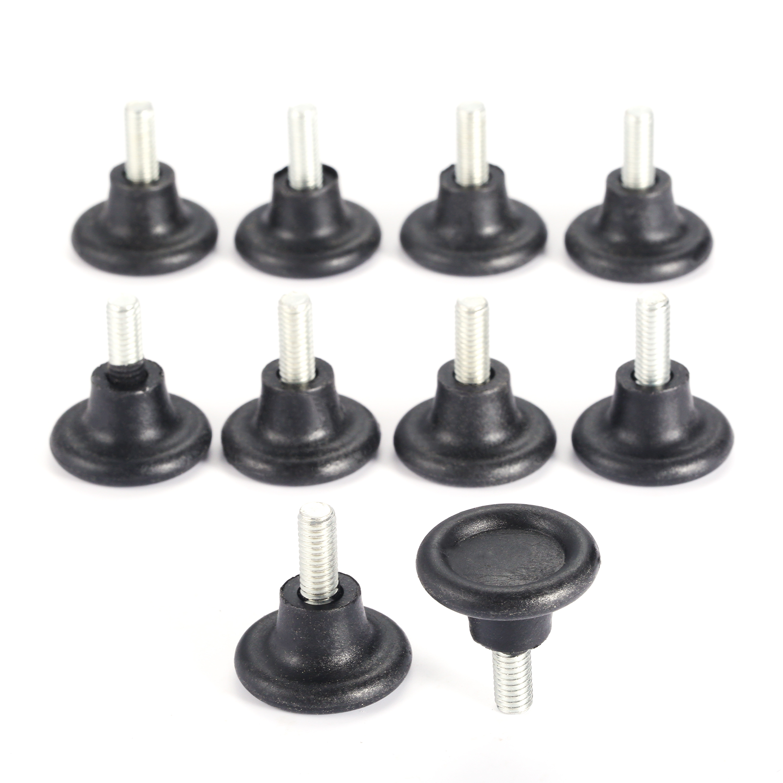 Pie nivelador con tornillo M8 para muebles, 10 piezas, M6, diámetro ajustable, para mesa de casa, escritorio