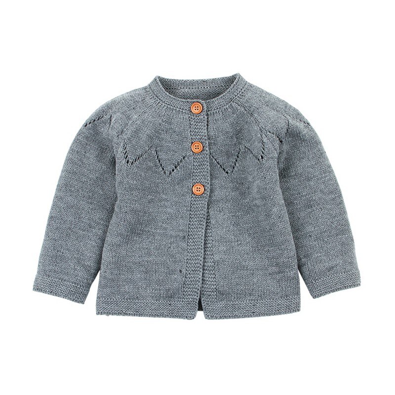 Children Kids Sweater Autumn Coat Baby Girl Boy Cardigan Hollow Casual Outerwear Coat Season: C / 12m