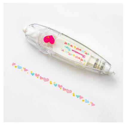 Cinta de corrección decorativa Kawaii de varios patrones, Corrector para diario, papelería, suministros escolares, accesorios: 12