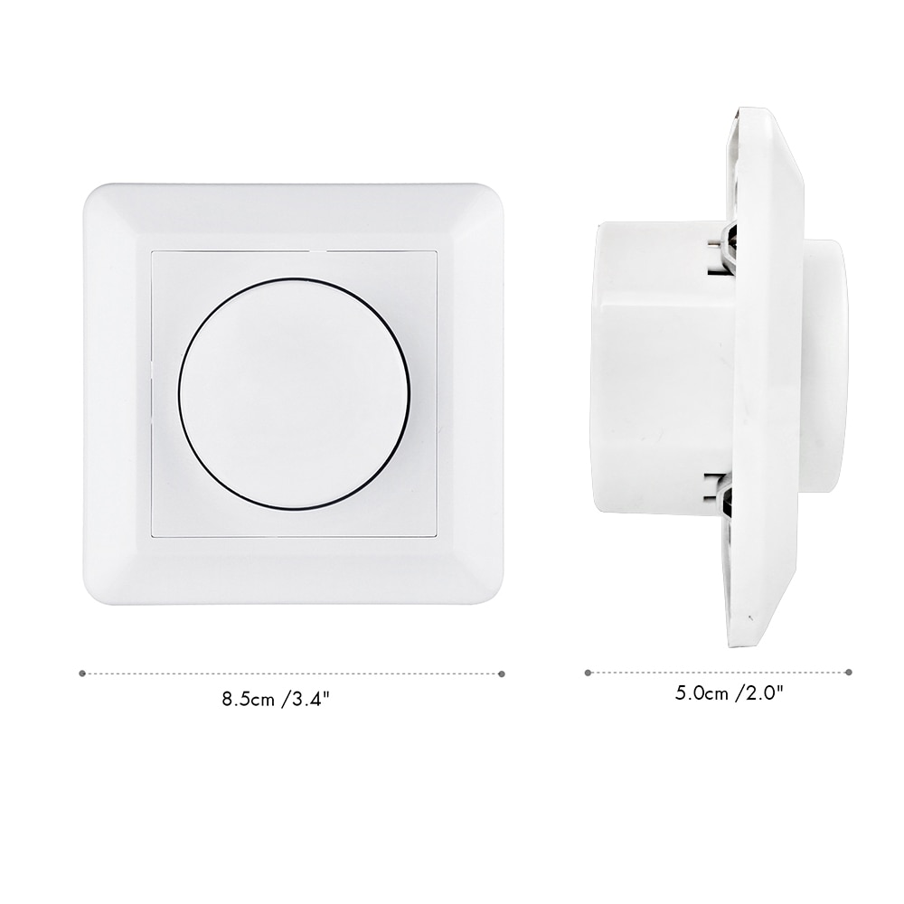Led lysdæmper dæmpbar kontakt 220v-240v lampe til 50hz-60hz led pære loft lys væg lysdæmper 2 vejs kontakt lys justerbar drejelig