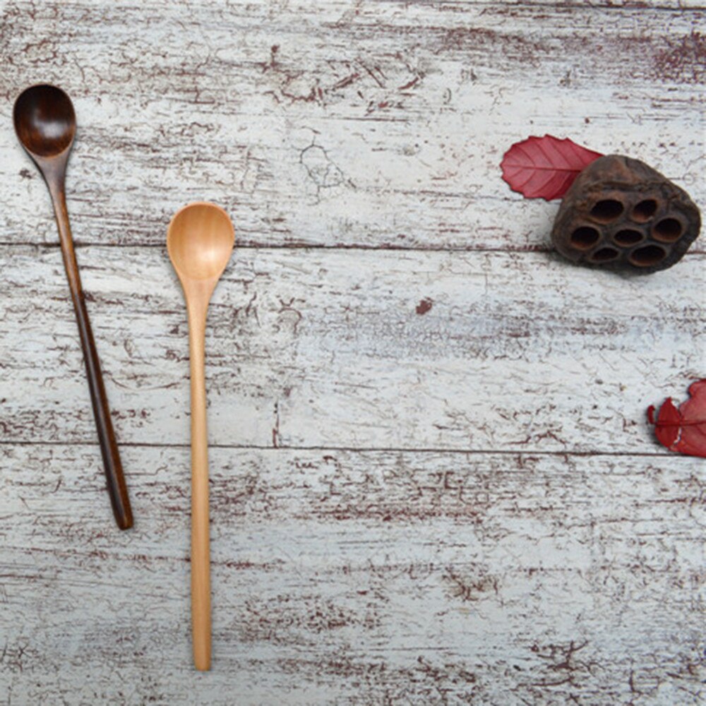 Houten Lepels, Hout Soep Lepels Voor Eten Mengen Roeren Koken, lange Steel Lepel Met Japanse Stijl Keuken Ute Keuken