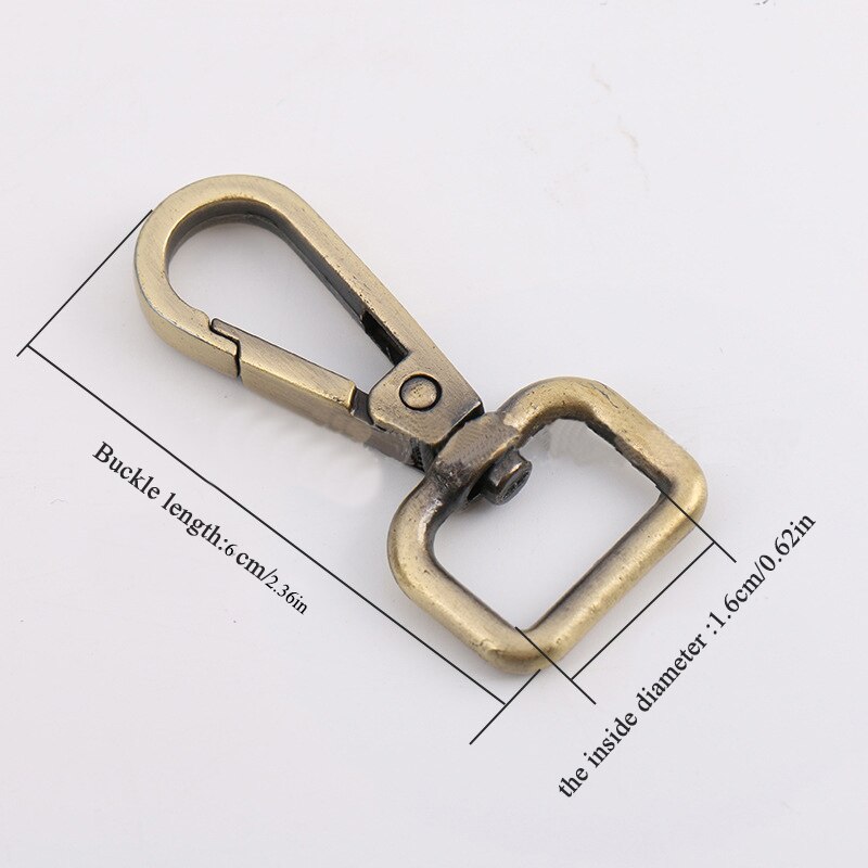 2 PEZZI di Metallo Staccabile Snap Hook Trigger Pinze Fibbie per Cinturino In Pelle Sacchetto/Cinghia accessori Portachiavi Nastri E Fettucce Guinzaglio Dell'animale Domestico ganci