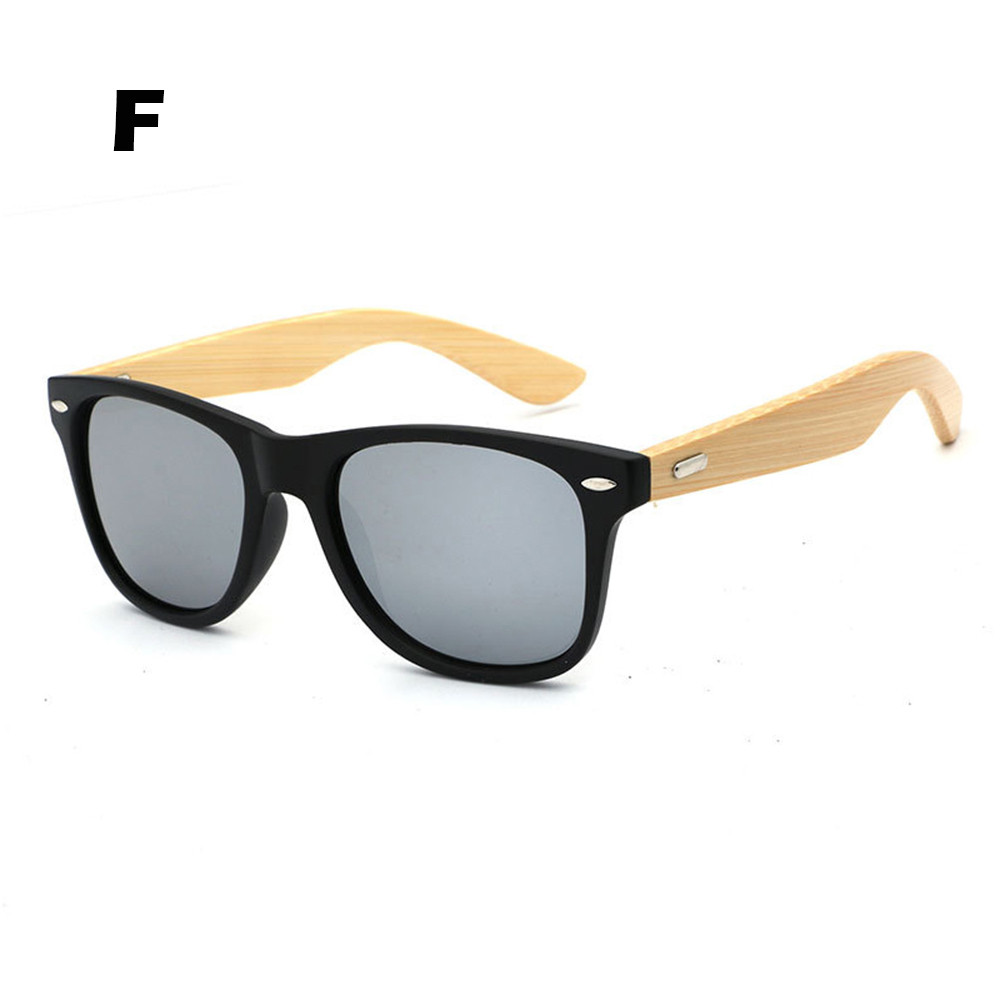 Classic 20 Kleur Film Bamboe Zonnebril Voor Mannen En Vrouwen Houten Hout Retro Vintage Fietsen Bril Meekleurende Oculos Bike # F: F