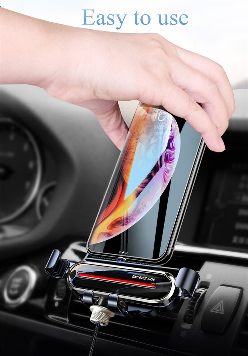 Metalen Draadloze Auto Telefoon Oplader Houder Snelle Opladen Mount Voor Iphone Xr Xs Max Huawei P30 Pro Samsung S10 Plus smart Telefoon