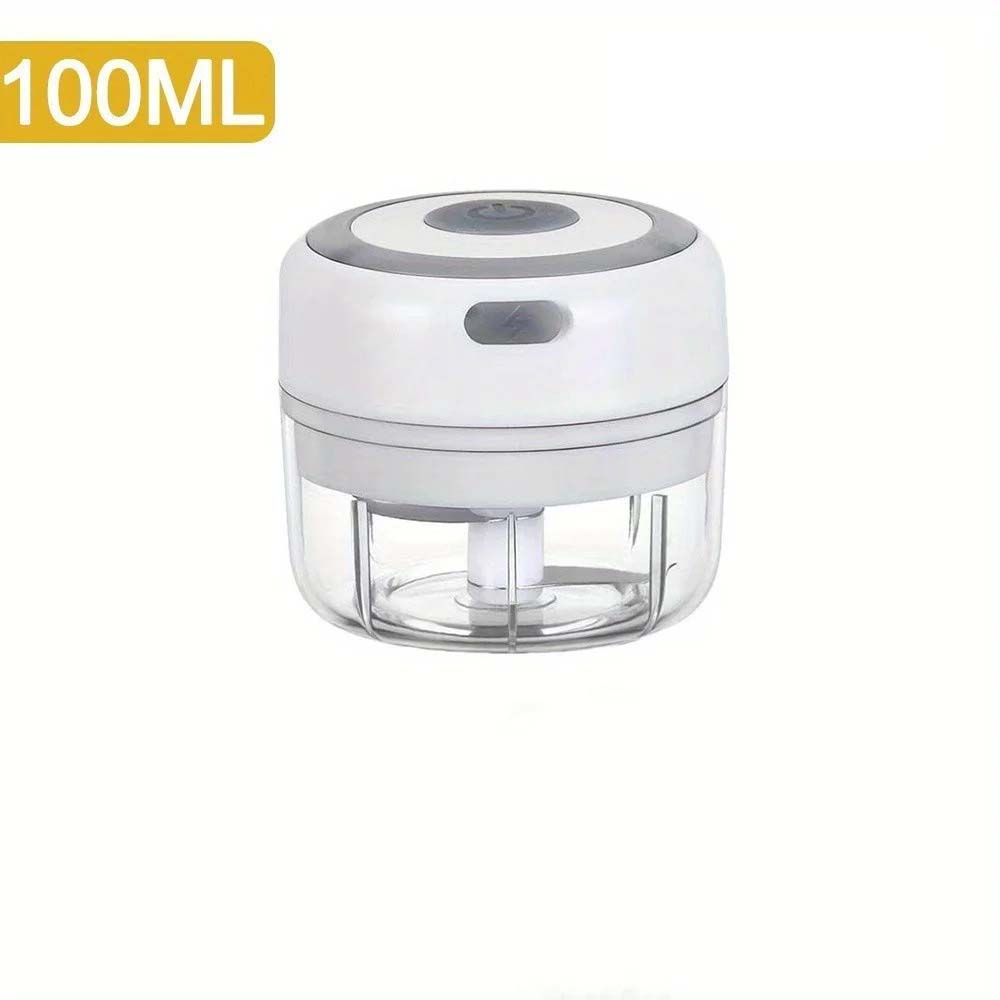 100ml/250ml elektriska köttköttkvarn vitlökshackare roterande vitlökspress kross grönsaks- och lökskärare kökstillbehör: Armégrön