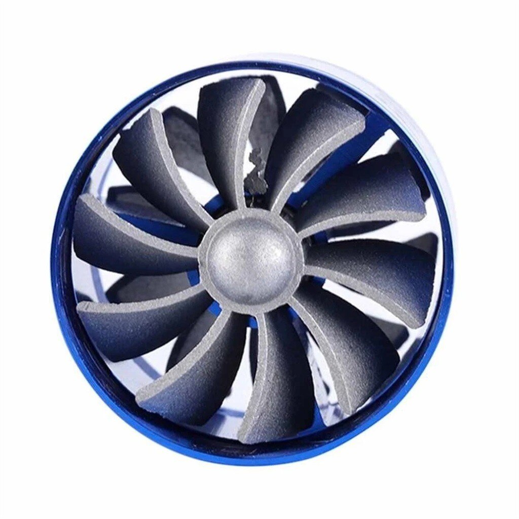 Automobile Engine Intake Power Modification Parts Double-sided Turbocharger Fan Fuel Gas Saver Super charger Car Accessories