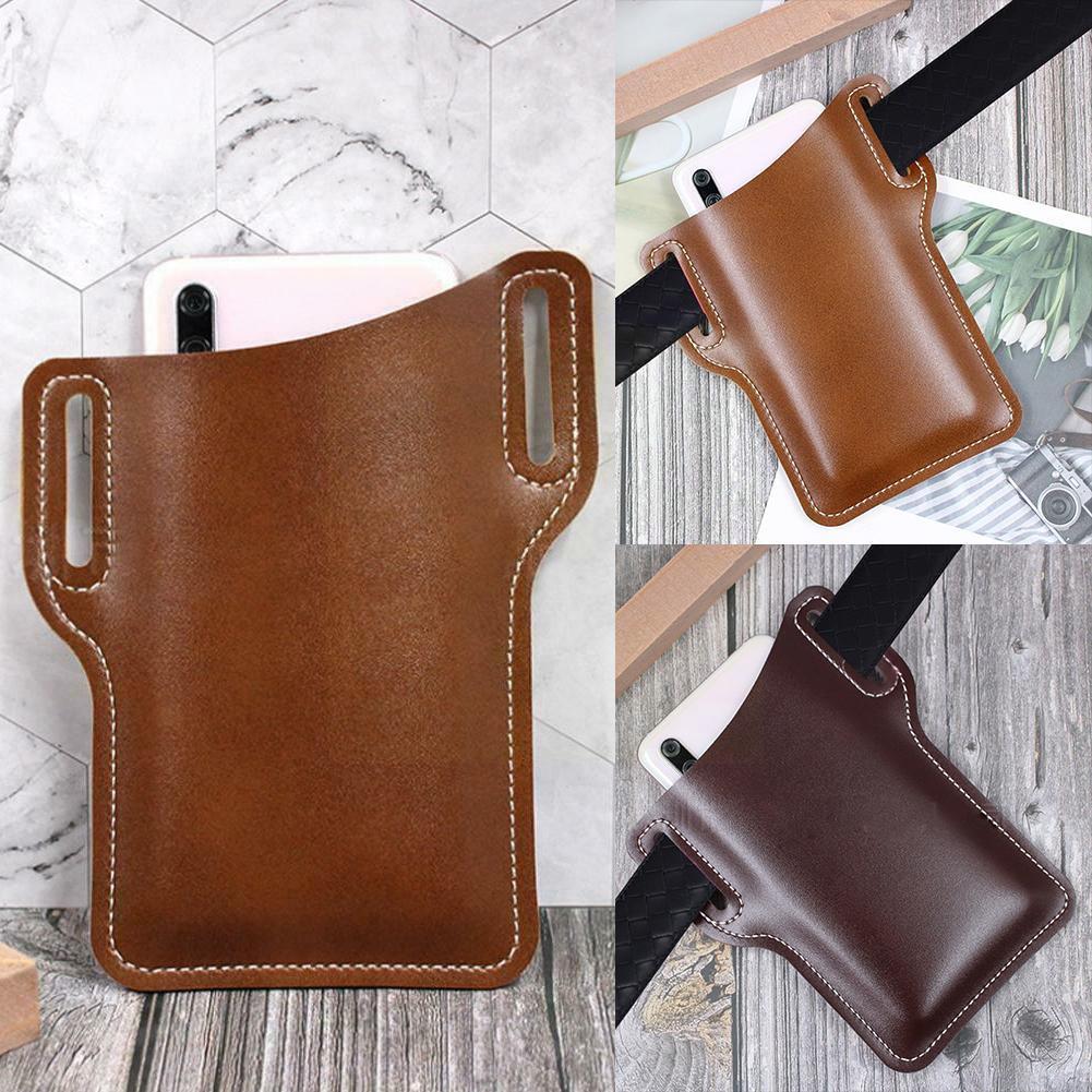 Pu pelle cellula Telefono Borsa mobile Telefono fondina protettivo coperchio all'aperto anti-perdita sospeso vita Borsa cintura clip per Ipho A8g2