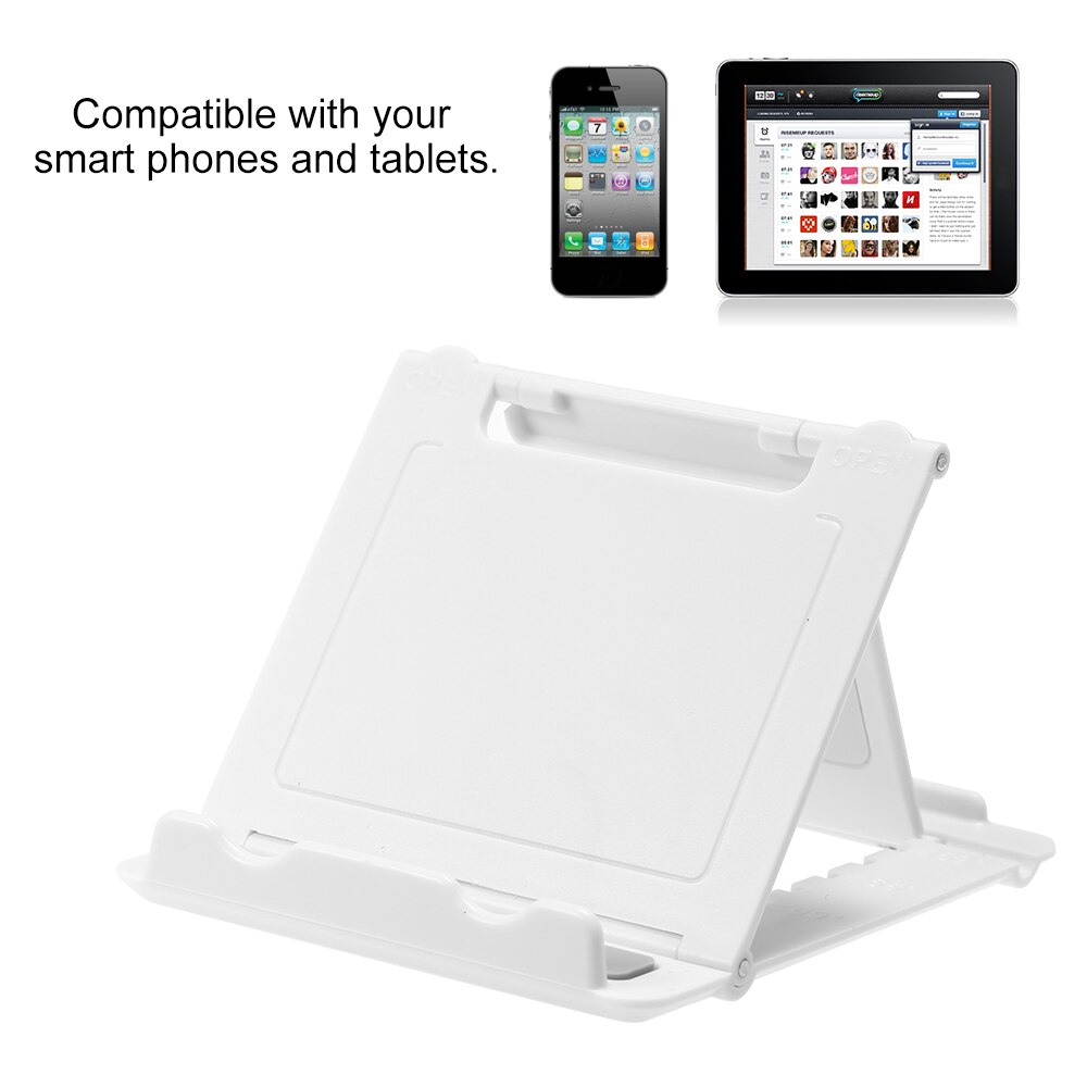 Foldable Universal Phone Holder Bracket Stand For Phone Tablet Multi-angles Desktop Holder with One Mirror 1 Pack