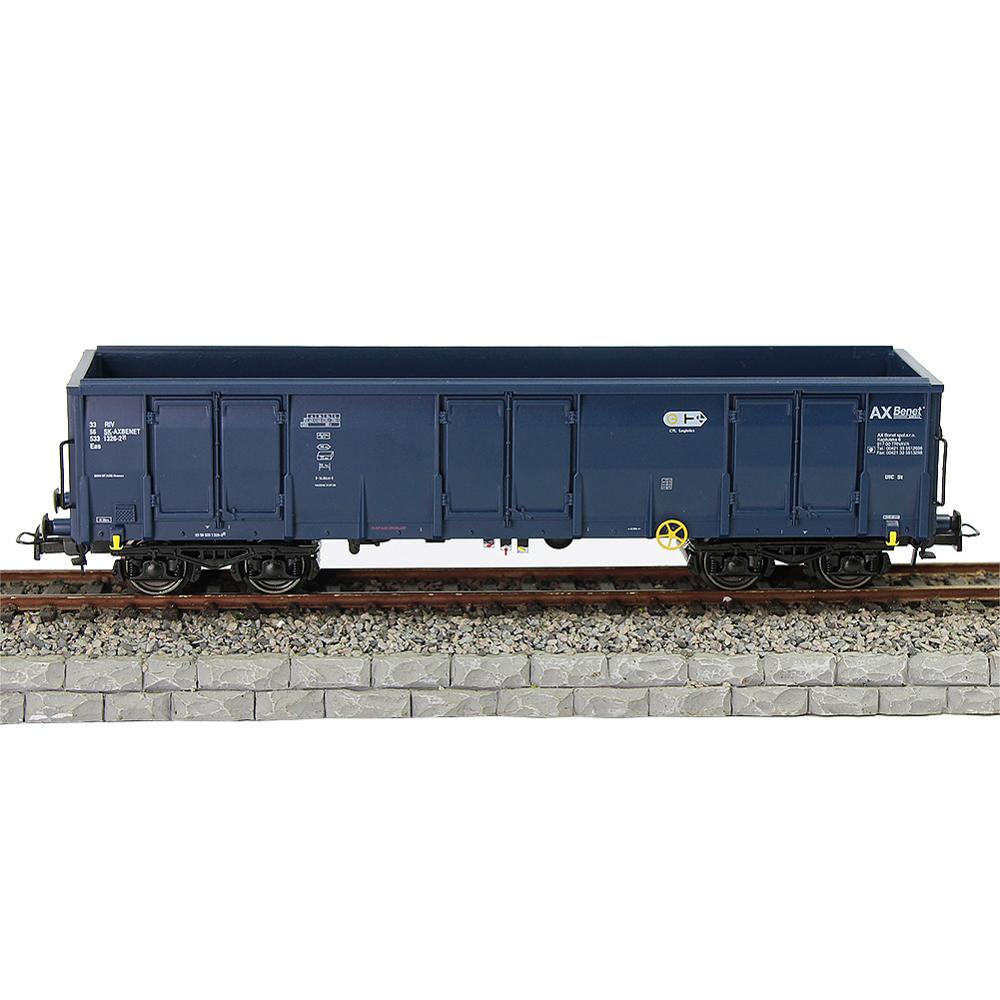 1 unidad, escala HO, 1:87, góndola impresa de alta cara, coche, vagón ferroviario, transportador, modelo de tren, contenedor, carro de carga C8742P: Deep Blue 326-2
