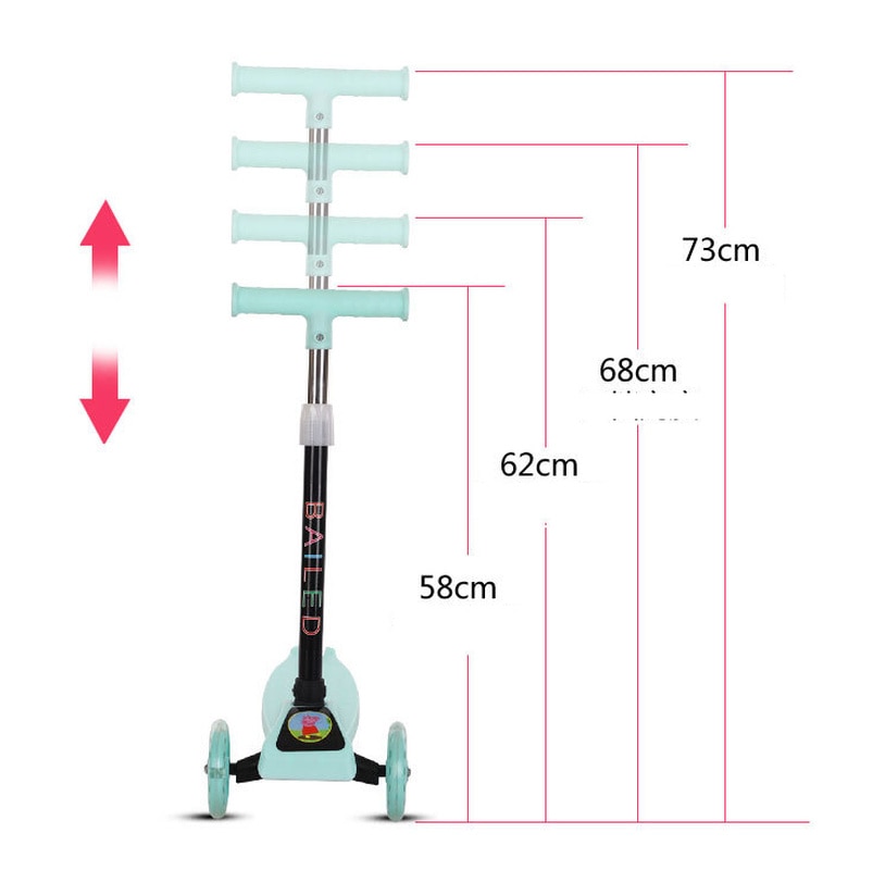 Kinderen Scooter Driewieler Baby 3 In 1 Loopfiets Rit Op Speelgoed Flash Vouwen Meter Auto Kind Speelgoed Rit Op speelgoed