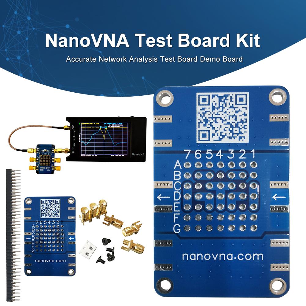 NanoVNA Testboard Kit VNA Test Demo Board Durable Accurate Network Analysis Test Board Demo Board Filter Attenuator