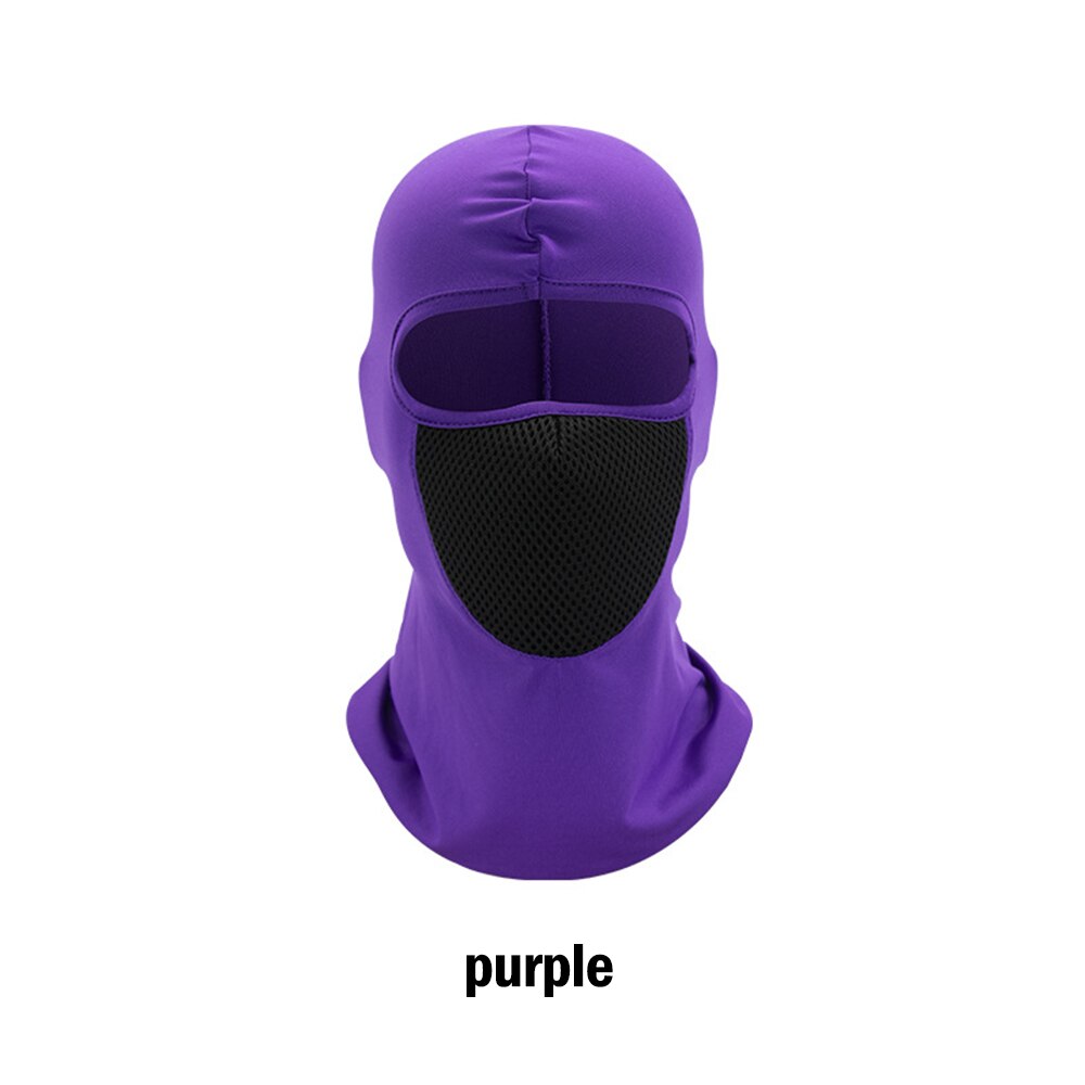 Motorcycle Mask Motorcycle Sun protection and dustproof headgear riding hat hood windproof outdoor riding hood mask dust mask: YS-E-07 Purple