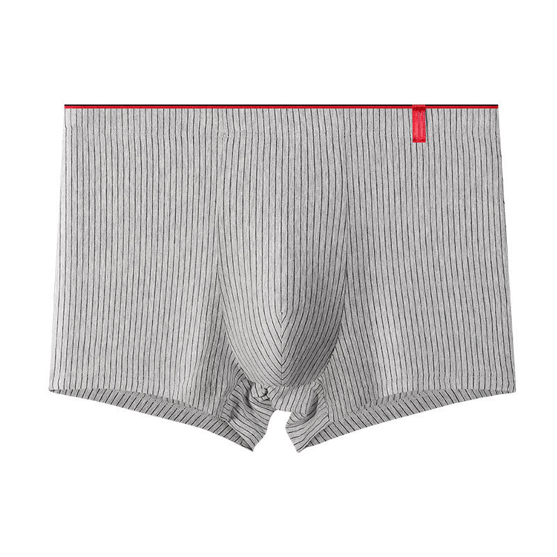 Calzoncillos Bóxer a rayas para hombre, ropa interior Sexy, de talla grande, L-4XL: XXXL / Negro