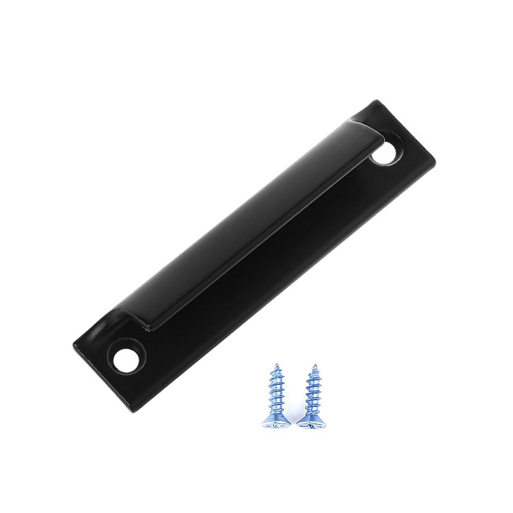 Aluminum Alloy Door Handle Push-pull Balcony Gate Window Pulls Knob Furniture: black