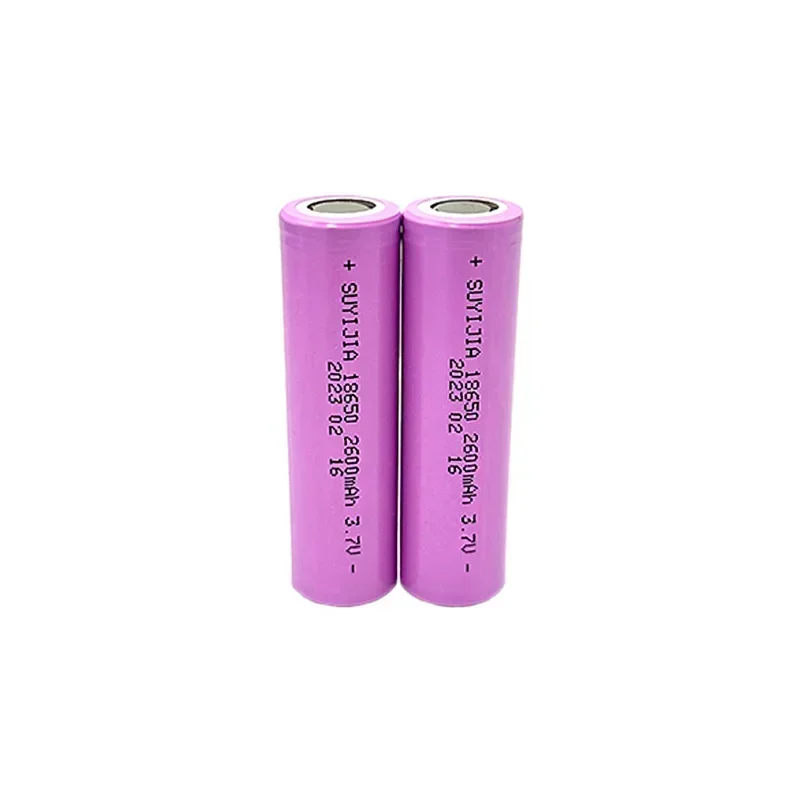 18650 3,7 V wiederaufladbarer Lithium-Akku, 2600 mAh, tatsächliche Kapazität für Taschenlampe, Spielzeug, Scheinwerfer, Gegensprechanlage, Ersatzakku
