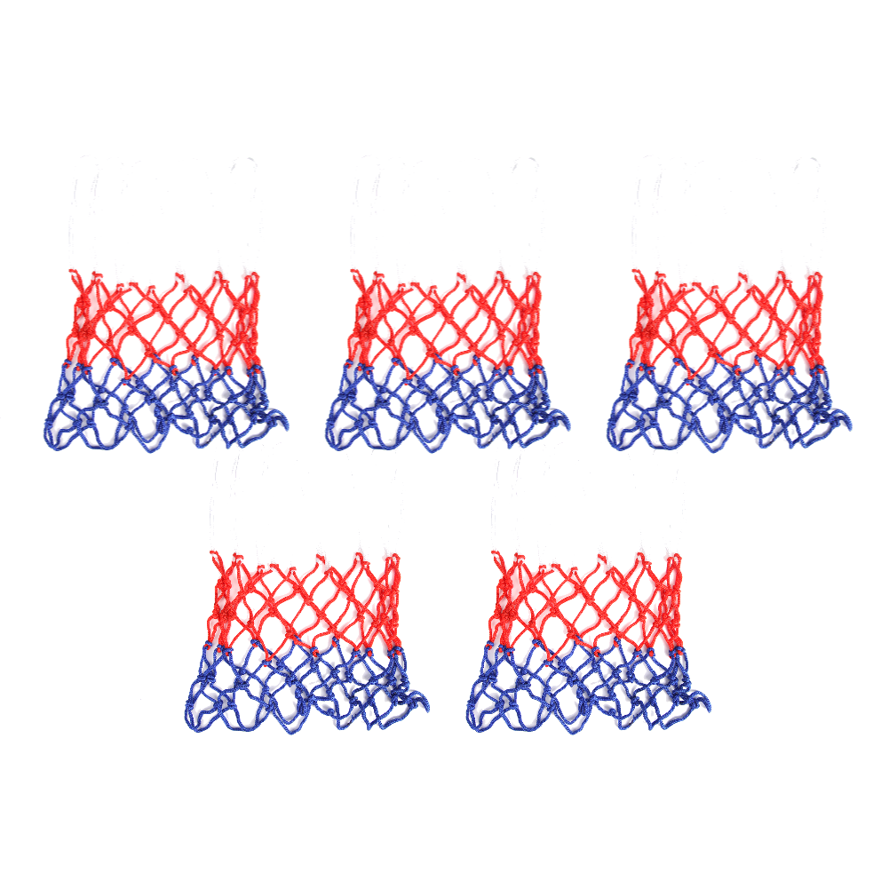 Basketball Hoop Mesh Net Durable Standard Size Nylon Thread Sports Backboard Rim Ball Pum Sports Entertainment: Light Grey