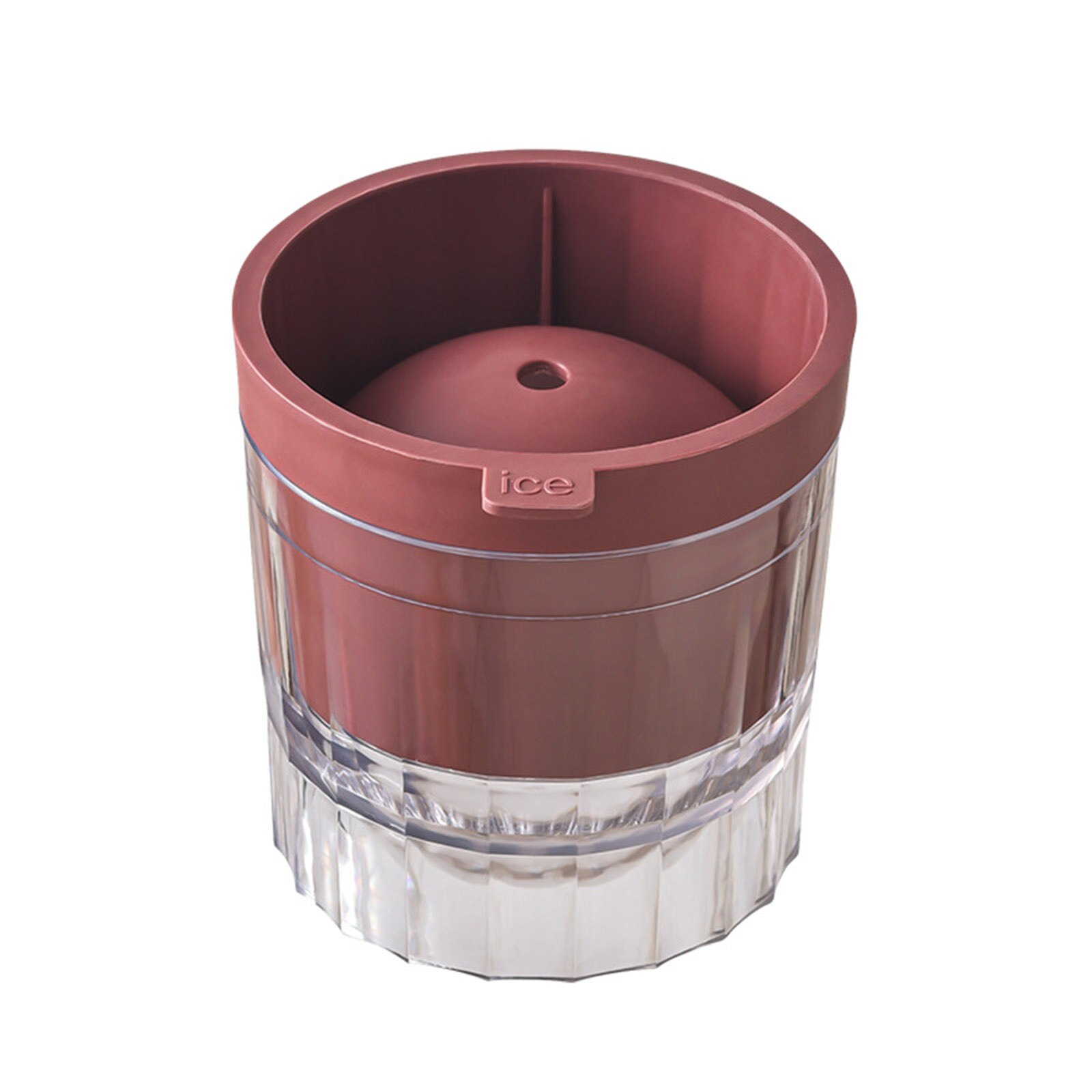 Mold Ice Ball Portable Silicone Spherical Mold Ice Ball Diy Durable For Home Bar Party Wine Cocktail Ice Cubes Kitchen Gadget: Red