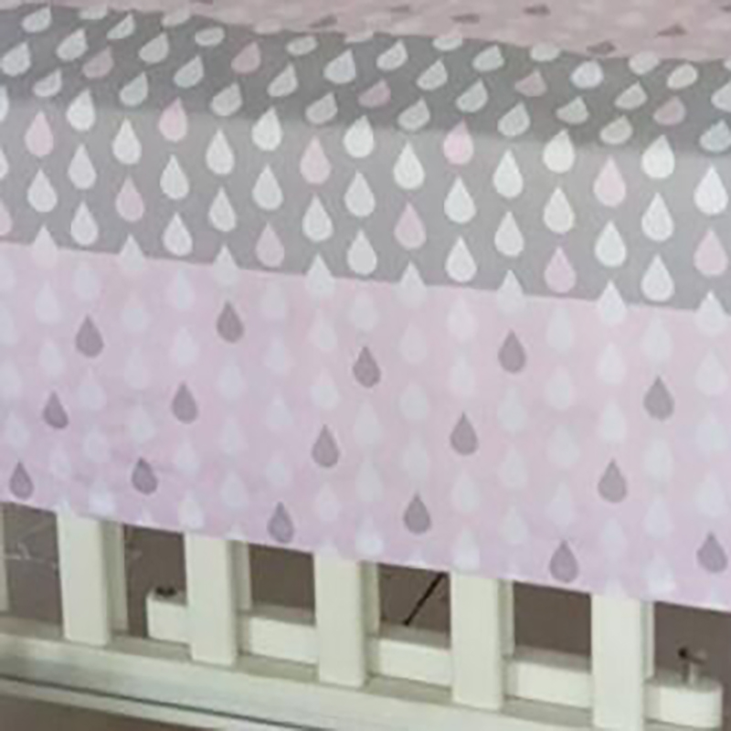Nyfødte baby sengelinned sengetøj ark krybbe beskyttelse madras lagner blød 100%  bomuld tegneserie print 140*70cm bwz 002: Bwz 002e