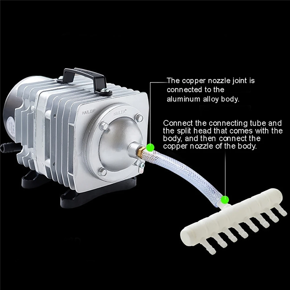 25/30/45W 220V Electromagnetic Air Pump Fish Pond Oxygen Pump Compressor for Pond Air Aerator Pump Oxygen Booster Pump