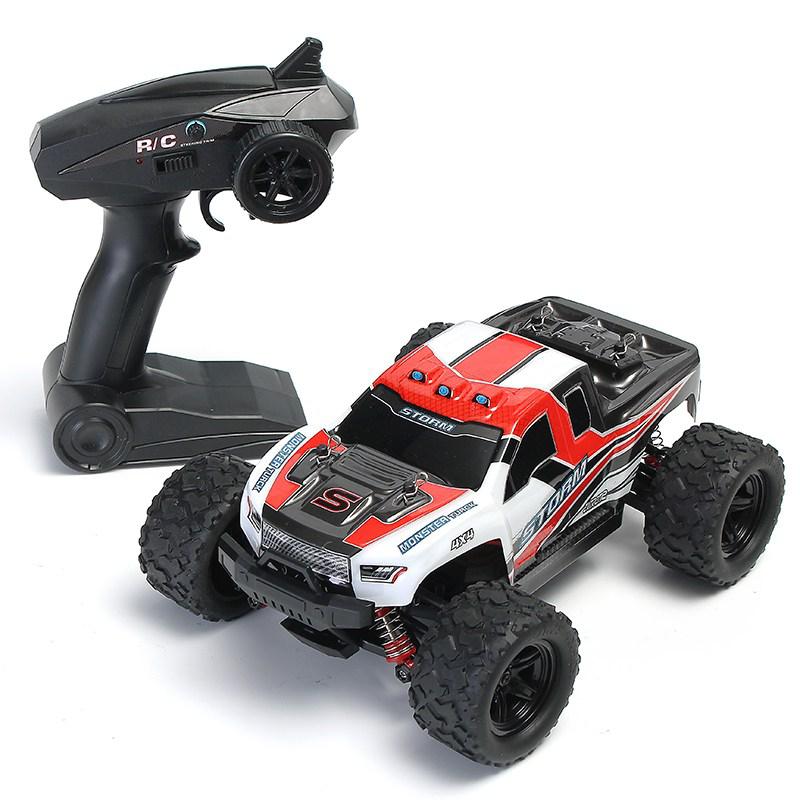 1/18 Scale RC Car 40+MPH 2.4G 4WD High Speed Fast Remote Controlled Large TRACK HS 18311/18312 RC Car Toys Christmas: style-1 Red