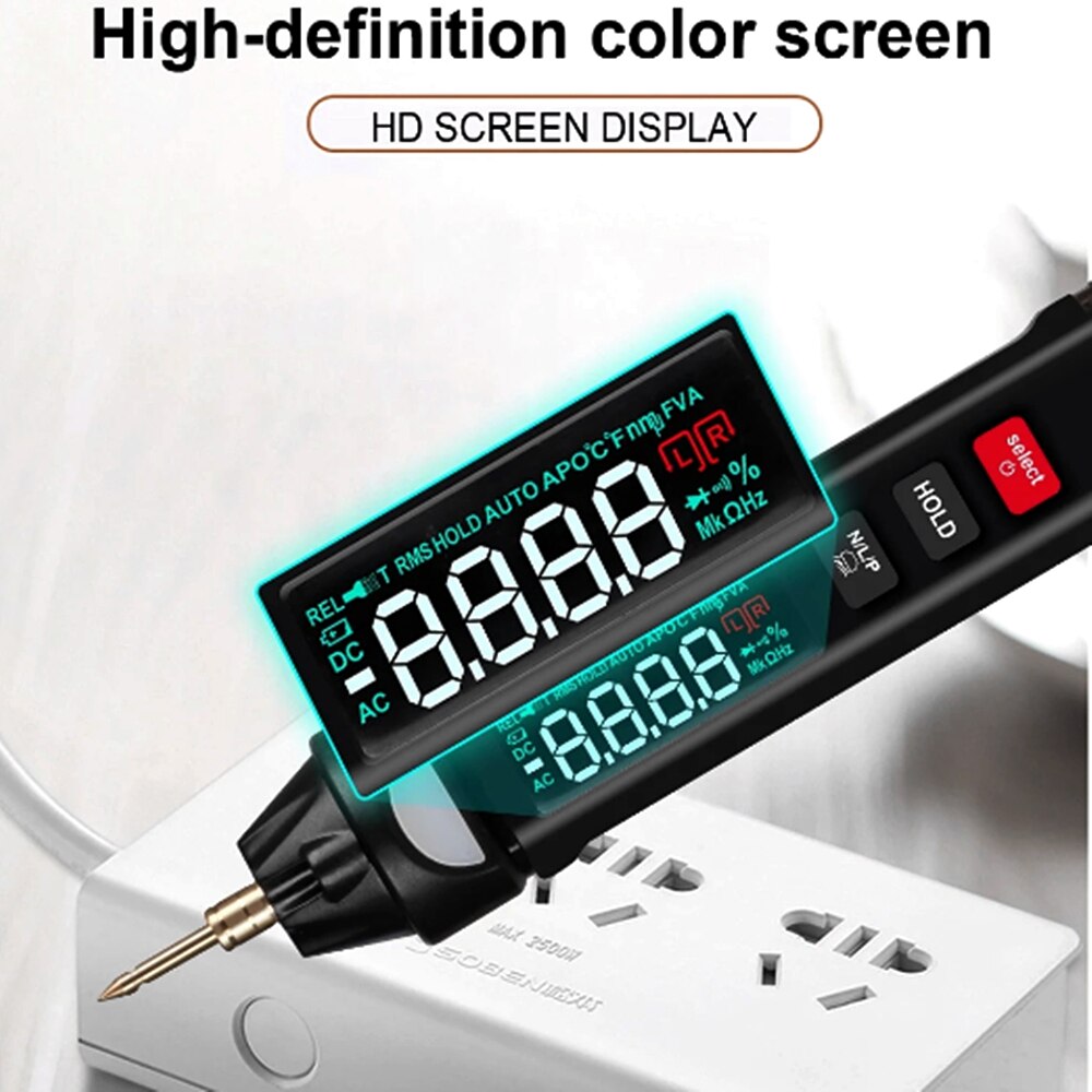 MUSTOOL MT007/Pro/En Digital Multimeter Pen Type Test Lead Normal LCD/Anti Display Screen True RMS 3 In 1 Voltage Test Meter