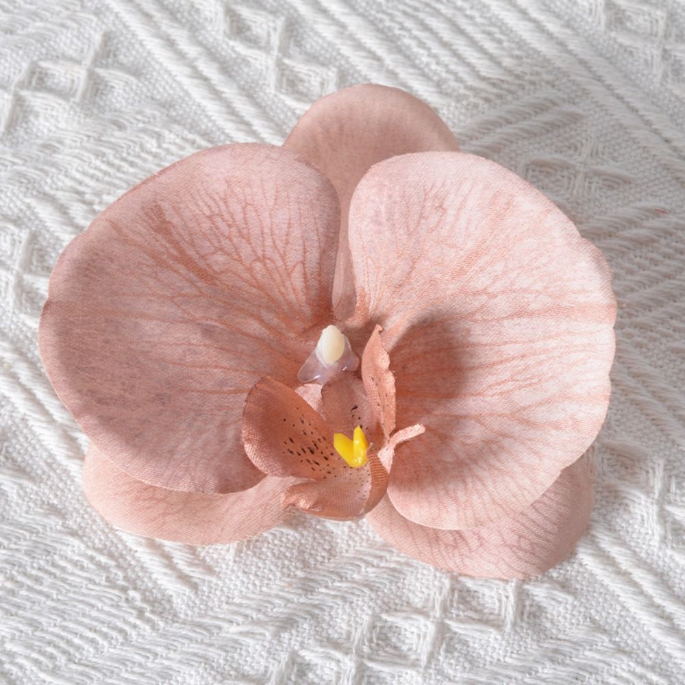 broszka DIY biżuteria zrobienie rękodzieło symulowane kwiat Wykonany ręcznie Akcesoria stroik motyl orchidea kwiat dekoracja spinka do włosów prezent: Niebieski
