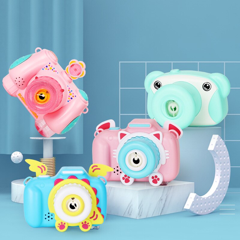 Camera Bubble Machine Draagbare Bubble Orkaan Machine Automatische Kid Speelgoed Met Led Licht Muziek Nk-Winkelen: Default Title