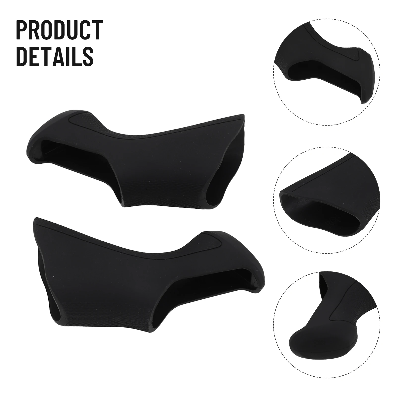 Cubiertas de palanca de cambios de freno de bicicleta de carretera, Protector de mangas de mango de bicicleta de goma para Shimano para Ultegra Di2 ST-6870, accesorios de ciclismo