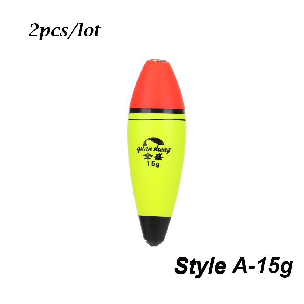 2pcs/lot Fishing Float 5pcs/lot EVA elastic material 40g buoyancy Sea Fish Float Fishing Tackle: -Style A- 15g