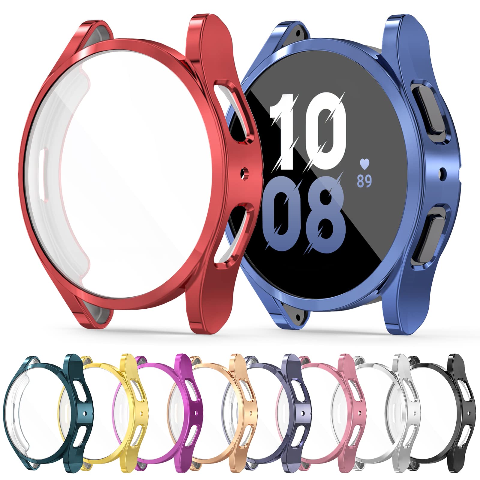 Coque pour Samsung Galaxy Watch 4/5 44mm 40mm classique 46mm 42mm protecteur d'écran TPU couverture de pare-chocs complète pour montre 5 pro 45mm